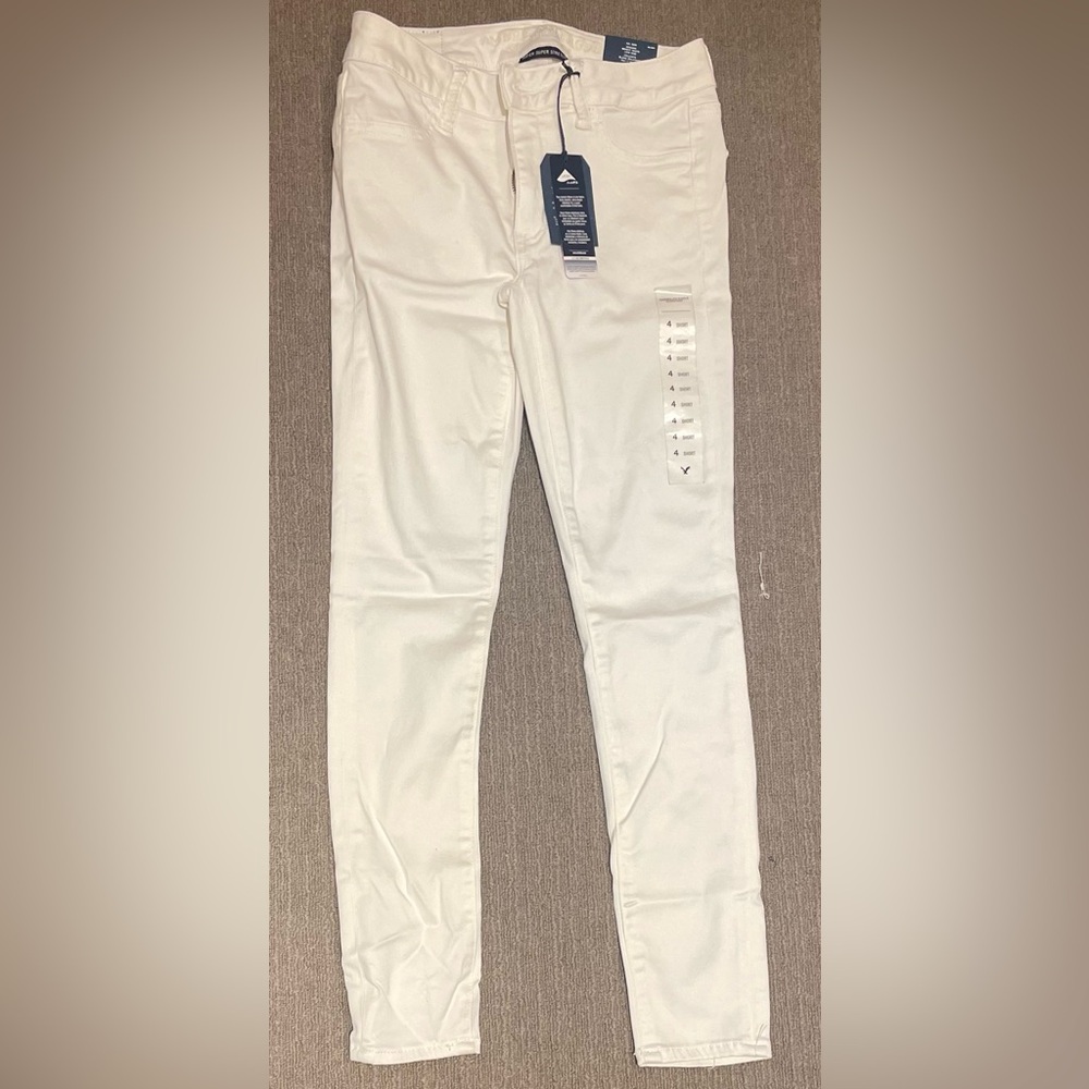 American Eagle Outfitters Women's White Jeans - 4S